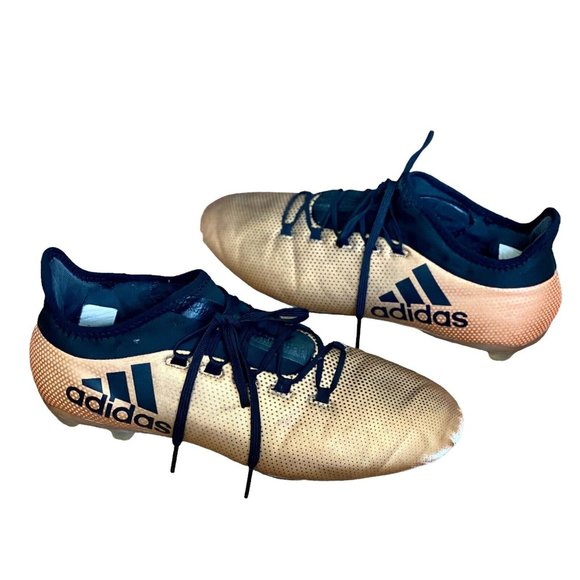 Adidas X 17.2 FG Techfit Soccer Cleats Metallic Gold Black CP9186 Men’s Sz US 11 - Picture 1 of 8